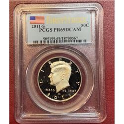 2011 S PF69DCAM Kennedy Half Dollar