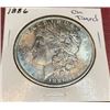 Image 1 : 1886 CH BU Toned Morgan Silver Dollar
