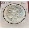 Image 1 : Key Date 1886 O AU Morgan Silver Dollar