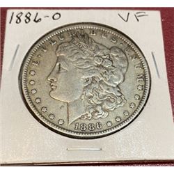 1886 o VF Grade Morgan Dollar