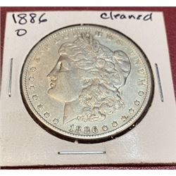 1886 o Cleaned Key Date Morgan Dollar