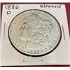 Image 1 : 1886 o Cleaned Key Date Morgan Dollar