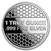 Image 1 : 1 oz Honeycomb Design Silver Round Limited Edition