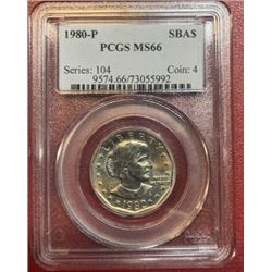 1980 P MS 66 Susan B. Anthony Dollar