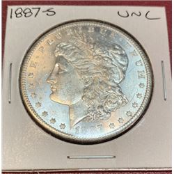 1887 S Better Date UNC Grade Morgan Dollar