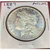 Image 1 : 1887 S AU UNC Better Date Morgan Dollar