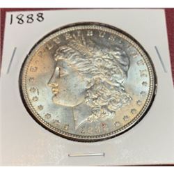1888 Better Date BU Grade Morgan Dollar