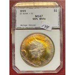 1999 MS 67 US Silver Eagle