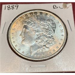 1889 Crisp BU Morgan Silver Dollar