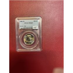 1981 D MS 65 PCGS SBA $1