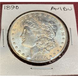 1890 AU BU Morgan Dollar