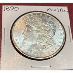 1890 AU BU Grade Morgan Silver Dollar