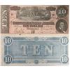 Image 1 : 1864 $10 Confederate Currency AU Grade