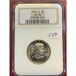 1980 S MS 66 NGC SBA $1