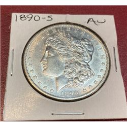 1890 s AU Grade Morgan Dollar