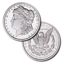 1 oz. Morgan Proof Design Silver Round