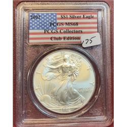 2002 MS 68 US Silver Eagle