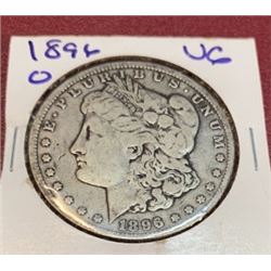 1896 O Better Date Morgan Silver Dollar