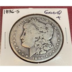 1896 s Good Plus Morgan Silver Dollar