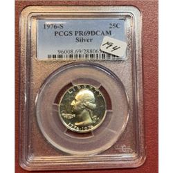 1976 s PRF69 DCAM PCGS Washington Quarter