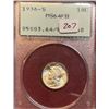 Image 1 : 1936 S MS 64 FB PCGS OGH Mercury Dime