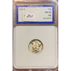 1944 s MS 65 FB Mercury Dime