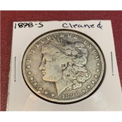 1898 s Cleaned VG Grade Morgan Dollar