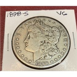 1898 S VG Grade Morgan Dollar