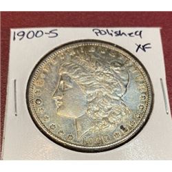 1900 S Polished XF Morgan Dollar