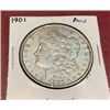 Image 1 : 1901 KEY DATE AU Grade Morgan Dollar