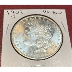 1901 O CH BU Better Date Morgan Dollar