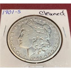 1901 S Cleaned Morgan Dollar