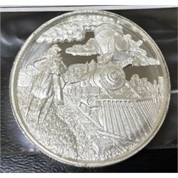 2 oz. Silver Train Design Silver Round