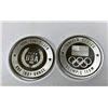 Image 1 : (2) 1 oz. Olympic Design Silver Rounds