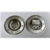 Image 1 : Lot of 2 US Olympic Design 1 oz. Silver Rounds