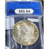 Image 1 : 1882 CC MS 64 ANACS - Morgan Silver Dollar