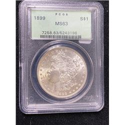 1899 BETTER DATE MS 63 PCGS Morgan Dollar