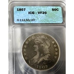 1807 VF 20 Bust Half Dollar - Better Date