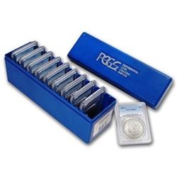 10 pcs. MS 63 PCGS or NGC Random Morgans in Box