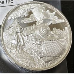 Railroad Design 2 oz. Silver Round