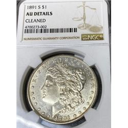 1891 AU Details - NGC Morgan Silver Dollar