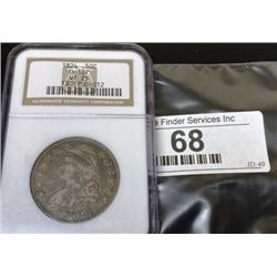 1824 VF 25 NGC Bust Half Dollar