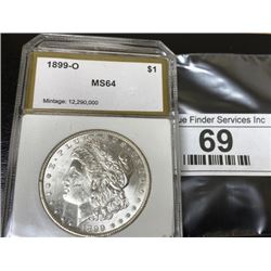 1899 o MS 64 Morgan Silver Dollar