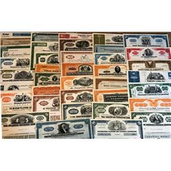 50 pcs. Random Collectible Stock Certiifcates