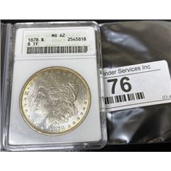 1878 s 8 TF MS 62 Morgan Silver Dollar