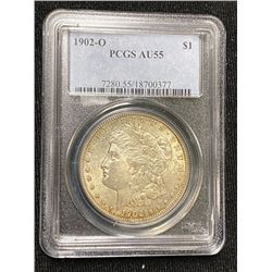 1902 o AU 55 PCGS Morgan Dollar