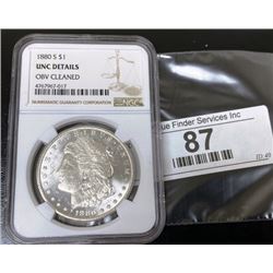1880 s UNC Details NGC Morgan Dollar