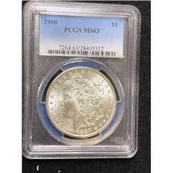 1900 MS 63 PCGS MorganSIlver Dollar
