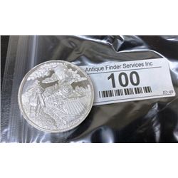 2 oz Silver Round Locomotive Design