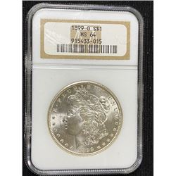 1899 O MS 64 NGC Morgan Dollar